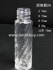 China Thread transparent roll-on glass perfume bottles supplier