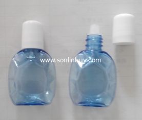 China 10ml Of High-Grade Blue Transparent Eye Dropping Bottle, PET Dropping Bottles Packaging supplier
