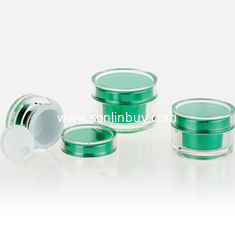 China ThickWall dual structure upgrade elegance plastic cream jars, cosmetic plastic cream jars supplier