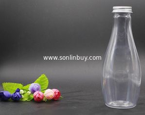 China Clear 300ml olive shape water juice beverage bottles supplier