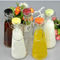 500ml  1000m beverage bottle with handle Glass milk bottles juice bottle with ceramics cap supplier