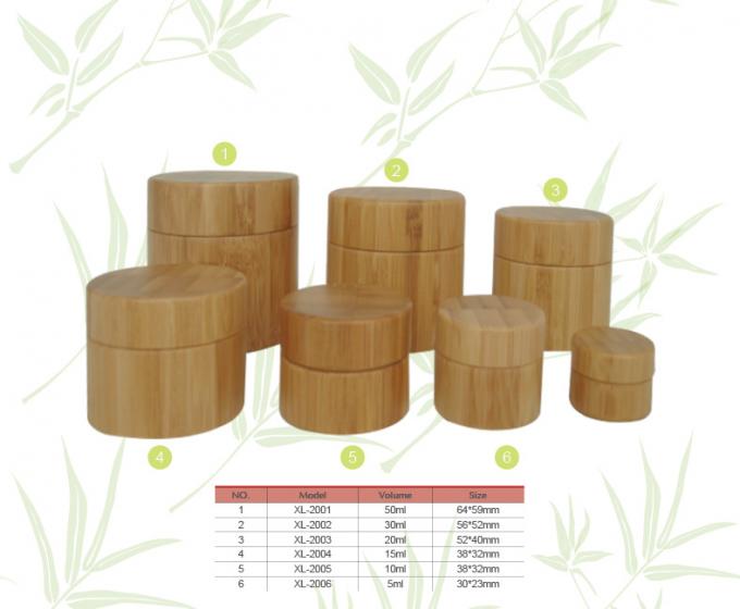 5ml-50ml Bamboo Cream Jars, Bamboo Cream bottle