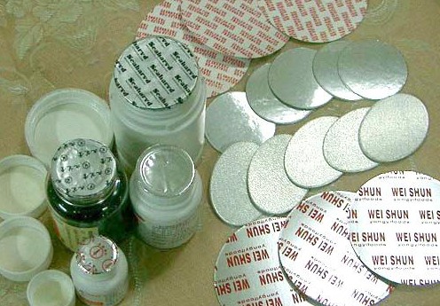 Custom-made Aluminium Induction Cap Seal, Aluminium foil cap seal liners