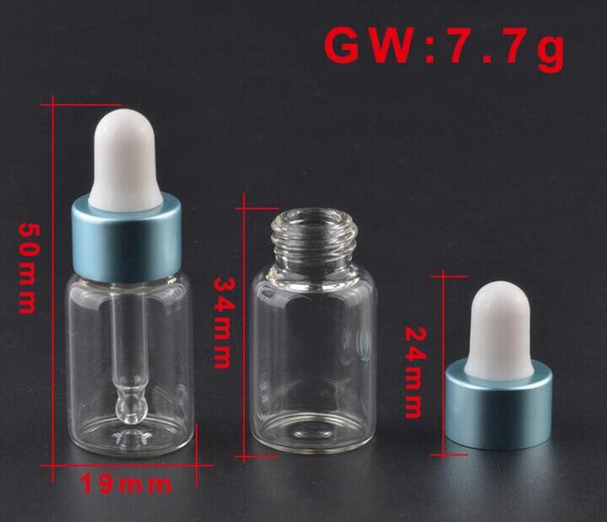 3ml light green essential oil glass dropper bottle sample bottles