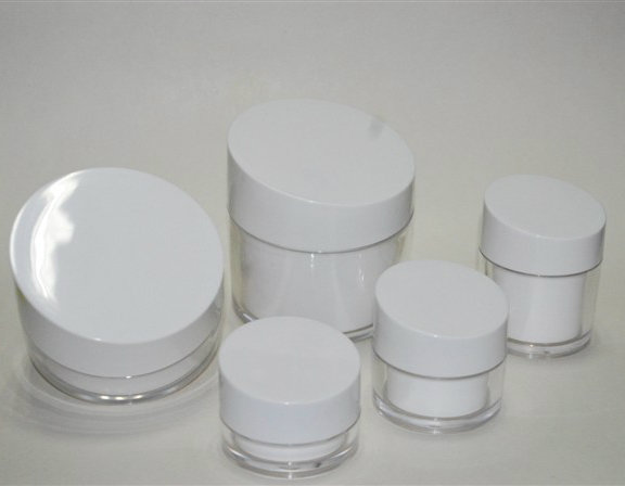 20g 30g 50g white acrylic cream jar 30ml 50ml 80ml toner essence lotion bottles series