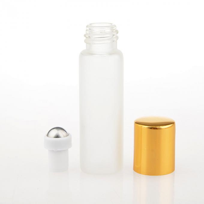 Upscale 5ml Frosting Glass Essential Oil Roll On Bottle for Cosmetic Package fragrance container