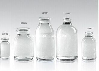 China Clear infusion medical Glass Bottles supplier