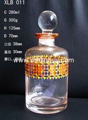 China 280 ml Hot sale cylindrical spice bottles of crystal cover supplier
