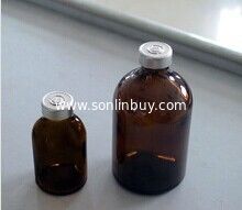 China Amber moulded injection vial with aluminum cap supplier