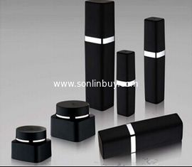 China Black Cosmetic Packaging Acrylic Lotion Bottle supplier
