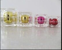 China 15g 30g 50g Crystal Double Wall Rounded Square Acrylic Cream Jar and Bottles supplier