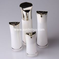 China Slim Waist Baby Skin Lightening Lotion Acrylic Bottle, Acrylic Airless Bottle For Emulsion supplier