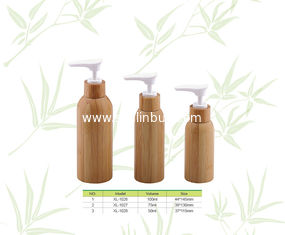 China 50ml/75ml/100ml Cosmetic Bamboo Lotion Bottles, Natural Bamboo Cosmetic bottles supplier