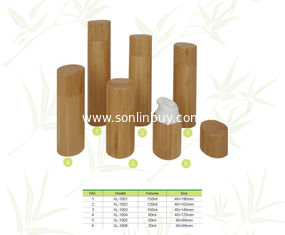 China Bamboo bottles for cosmetic lotion, 30ml-150ml bamboo cosmetic packaging supplier