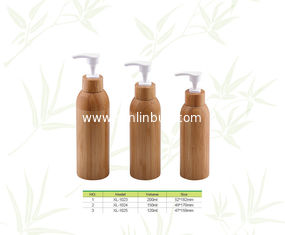 China Wholesales Bamboo cosmetic packaging, bamboo bottles for shampoo and cosmetic supplier