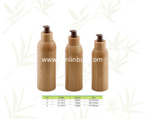 China New Cosmetic packaging in bamboo, Empty bamboo cosmetic bottles supplier