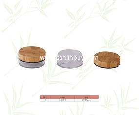 China Bamboo Cream Jar, Bamboo cheek powder box supplier
