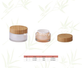 China 30ml/50ml Natural Bamboo Cosmetic Cream Jars supplier