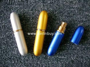 China 5ml bullet aluminium shell perfume sprayer bottle supplier