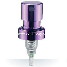 China 15-20mm fashionable purple Aluminum/ plastic  perfume pump sprayer supplier