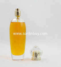 China Hot sale 100 ml cylindrical crystal perfume glass bottles supplier