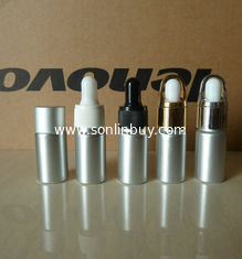 China 10ml aluminium essential oil dropper bottle, 10ml essence packing aluminium bottle supplier