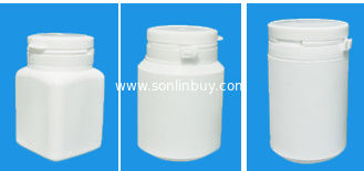 China Xylitol Food Package PE bottles, Solid plastic package bottles with anti-theft caps supplier