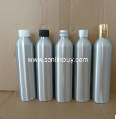 China 300ml screw aluminium bottles with different caps supplier