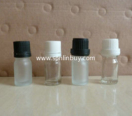 China 5ml transparent frosting essential oil glass bottles, transparent glass vials supplier