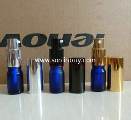 China 5ml Blue frosting spray glass bottle, lotion glass bottle, essential oil glass bottles supplier