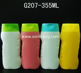 China 2015 New design children shampoo bottle, 355ml Lotion Bottle, PE bottle with flip top cap supplier