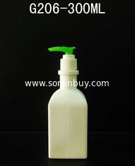 China 300ml square PE shampoo pump bottle for children, children series shampoo pump bottles supplier
