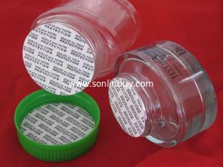China White PE foam liner for bottle cap seal, Self-sealing PE foam base seals supplier