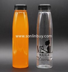 China 350ml Clear Plastic Water Fruit juice beverage bottle, 350ml PET Beverage bottles supplier