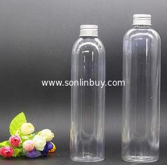 China 500ml PET water beverage bottles, PET 500ml plastic juice bottle with aluminium cap supplier