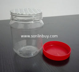 China 350ml Clear Plastic PET Honey Bottles Food PET jars supplier