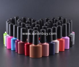 China Colorful 7ml UV  high white grade glass Bottle with Rubber Cap for nail beauty supplier