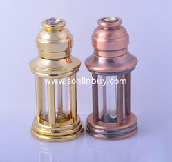 China 3ml Alloy Retro Style perfume dropper bottle essential oil glass roll on bottle supplier