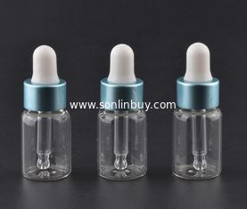 China 3ml light green essential oil glass dropper bottle sample bottles supplier