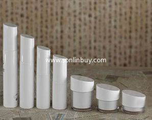 China 20g 30g 50g white acrylic cream jar 30ml 50ml 80ml toner  essence  lotion bottles series supplier