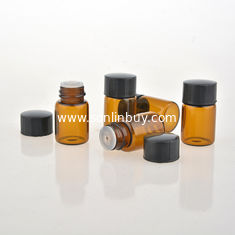 China 2ml amber glass package bottles, 2ml cosmetic test packing bottle,2ml reagent glass test vial supplier