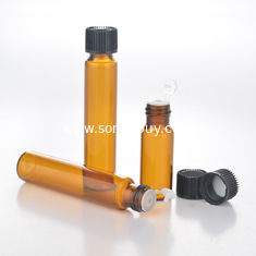 China 5ml 10ml amber glass essential oil bottle, 5ml 10ml chemical reagent bottle, cosmetic sample test vial supplier