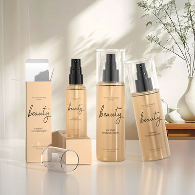 quality  50ml 100ml 150ml 200ml refillable full cover plastic spray bottle cosmetic spray bottle customized high-grade essence spray bottle Hydration pump spray bottle plastic perfume bottle mist spray bottle factory