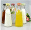 500ml  1000m beverage bottle with handle Glass milk bottles juice bottle with ceramics cap supplier