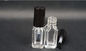 4ml Square Glass Bottle for Nail Polish with black cap and brush supplier