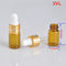 3ml clear glass glue dropper head essential oil packing bottle, 3ml amber small sample dropper bottle supplier
