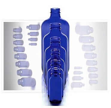 Boston round glass bottle with various of size and color