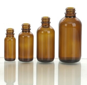 Boston round glass bottle with various of size and color