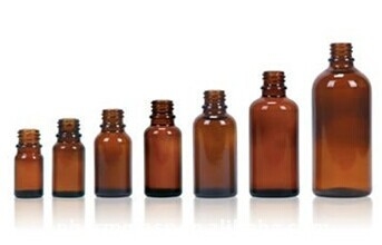 Liquid amber Medical drop dispensing bottle