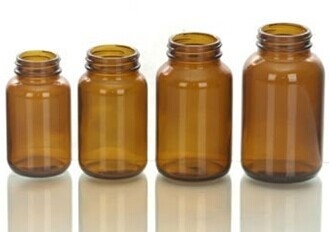 Table Pharmaceutical  glass bottle with wide mouth